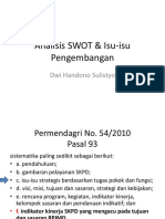 Analisis SWOT & Isu-Isu Pengembangan