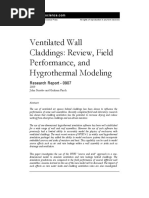 Ventilated Wall Claddings: Review, Field Performance, and Hygrothermal Modeling