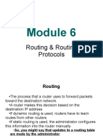 Ccna2 - Mod6 - Routing & Routing Protocols