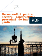 Recomandări post-COVID19 pentru sectorul construcțiilor – proceduri de lucru în șantier 