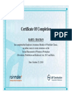 Certificate of Completion: Rahul Chauhan
