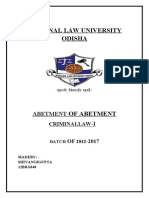 National Law University Odisha: Abetment - I