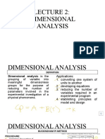 LECTURE 2: DIMENSIONAL ANALYSIS