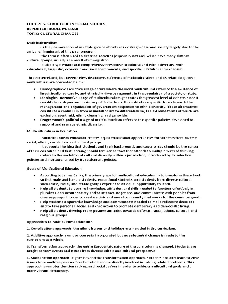 Understanding Multicultural Education | PDF | Multiculturalism | Curriculum