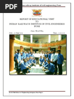 Site Visit Report On Railway PDF