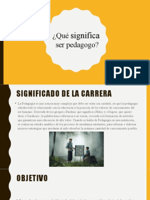 Significado de La Carrera y Disciplinas A Fines | PDF | Pedagogía |  Sicología