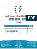 Daily News Simplified - DNS: SL. NO. Topics The Hindu Page No