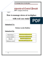 How To Manage Stress at Workplace With Real Case Study?