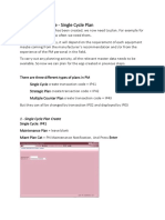 001 PM Single Cycle Plan Create Schedule