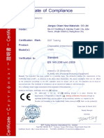 Chinese Certificate of Compliance 1