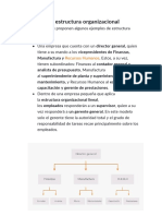 Estructuras organizacionales ejemplos modelos empresas