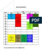 Jadwal Kuliah Semester Iv