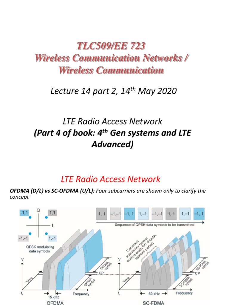 LTE Radio Access Network Overview | PDF | Orthogonal Frequency Division ...
