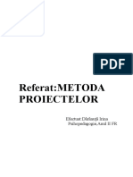 5.Referat,Metoda Proiectuuli