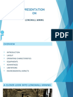 Presentation ON: Longwall Mining