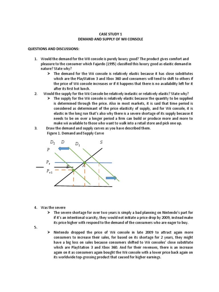 Demand and Supply Analysis of Wii Console | PDF | Demand | Price ...