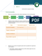 Conformacion de Equipo de Trabajo