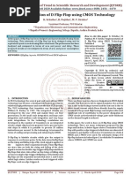 Implementation of D Flip Flop Using CMOS Technology