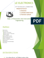 Flexible Electronics: Dept. of Electronics and Instrumentation Engineering