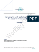 Managing Risk While Facilitating Innovation The Case of M-Insurance in Zambia-1 PDF