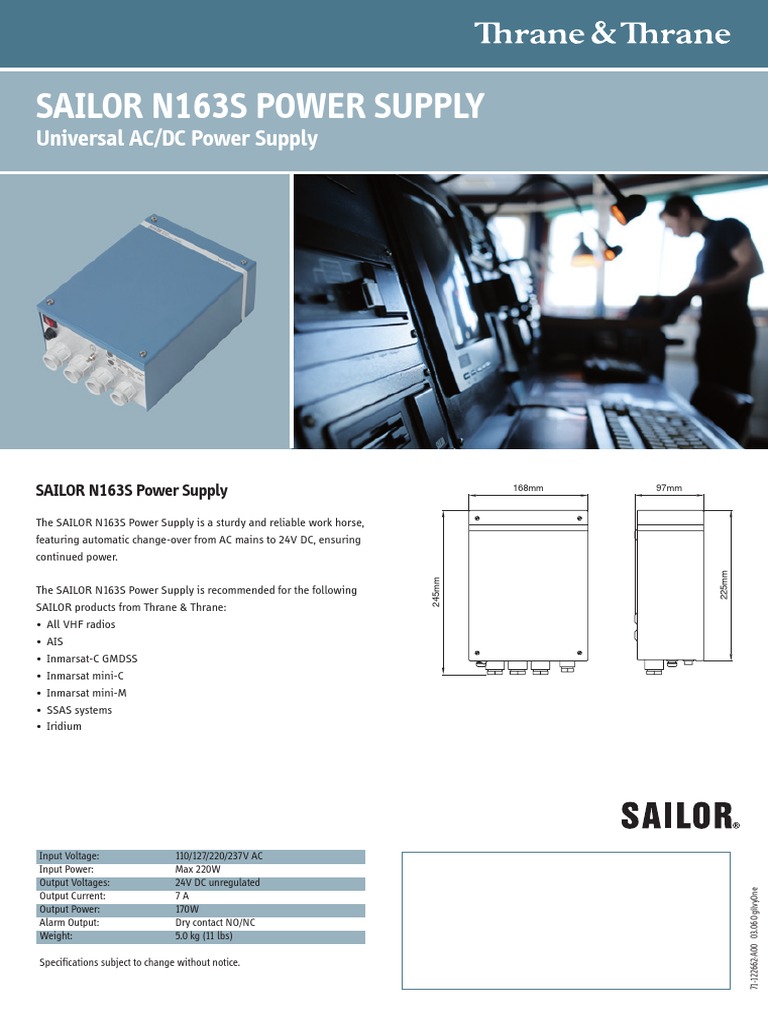 SAILOR N163S Power Supply Overview | PDF | Computers | Technology ...