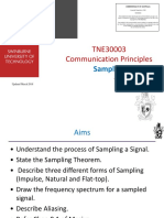 TNE30003 Communication Principles: Sampling