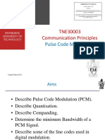 TNE30003 Communication Principles: Pulse Code Modulation