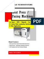 Heat Press / Fusing Machines: SLK Technosystems