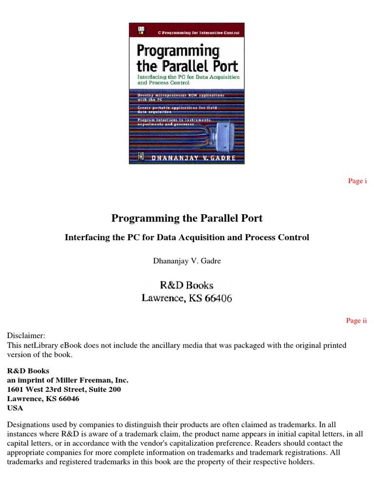 Programming The Parallel Port PDF | PDF | Data Acquisition | Charge ...