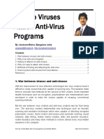 How Do Viruses How Do Viruses How Do Viruses How Do Viruses Attack Anti Attack Anti Attack Anti Attack Anti - Virus Virus Virus Virus Programs Programs Programs Programs