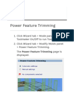 Powershape Power Feature Trimming Concept