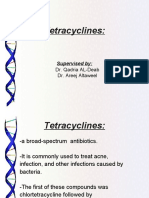 Tetracyclines:: Supervised by