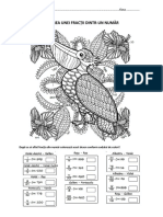 Socoteste Si Coloreaza Aflarea Unei Fractii Dintr Un Numar Pasarea