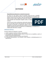 EJERCICIO DE PROACTIVIDAD EN CASO DE REDUCCIÓN DE PERSONAL