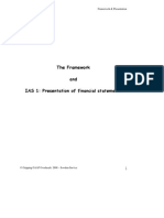 The Framework and IAS 1: Presentation of Financial Statements