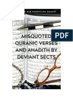 Misquoted Quranic Verses and Ahadith by Deviant Sects