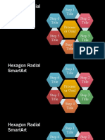 Hexagon Radial SmartArt Process Template