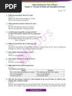 Selina Solutions For Class 9 Physics Chapter 4 Pressure in Fluids and Atmospheric Pressure