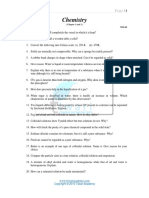9 Science Chemistry Test 1 PDF