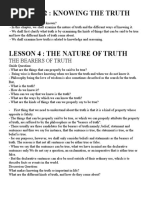 Chapter 2: Knowing The Truth