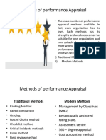 Methods of performance Appraisal I