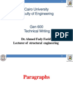 Cairo University Faculty of Engineering: Dr. Ahmed Fady Farid Lecturer of Structural Engineering