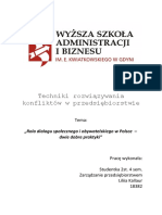 Rola Dialogu Społecznego I Obywatelskiego W Polsce - Dwie Dobre Praktyki