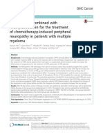 Acupuncture Combined With Methycobalamin For The Treatment of Chemotheraphy Induced Peripheral Neurpathy in Patients With Multiple Myeloma