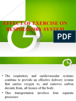 Effect of Exercise On Respiratory System