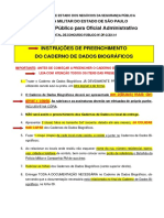 Caderno de Dados Biograficos Concurso of Adm PMESP PDF