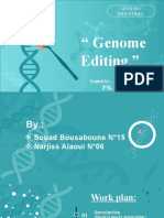 " Genome Editing ": Pr. Attarca