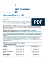 WHO COVID-19 Situation Report May 29, 2020