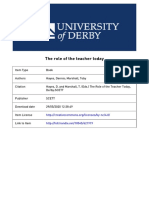 The Role of The Teacher Today PDF