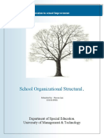 School Organizational Structural: Department of Special Education. University of Management & Technology